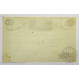 Provincial, Bank of Westmoreland, £10, 18-, uniface proof on paper,