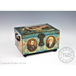 A Co-operative Wholesale Society Limited commemorative tin tea caddy,