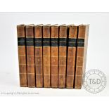THE SPECTATOR: WITH SKETCHES OF THE LIVES OF THE AUTHORS, 8 vols, 3/4 leather with marbled boards,