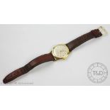 A 18ct gold cased Bentima Star gentlemans wristwatch,