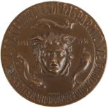 NINO GERACI (Palermo 1900 - 1980) MEDAGLIA in bronzo realizzata per il centenario della cassa di