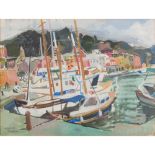 D. BELLOTTI TECNICA mista su cartoncino "Portofino". XX secolo Misure: cm 53 x 70