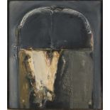 Henk Schuring. 1928 - 1984. Zwolle. Abstract composition. Oil paint on linen. Size: 70 x 60 cm. In