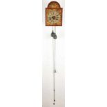 Rare antique German Black Forest clock with percussion on glass bell, wooden axes + wooden gears.