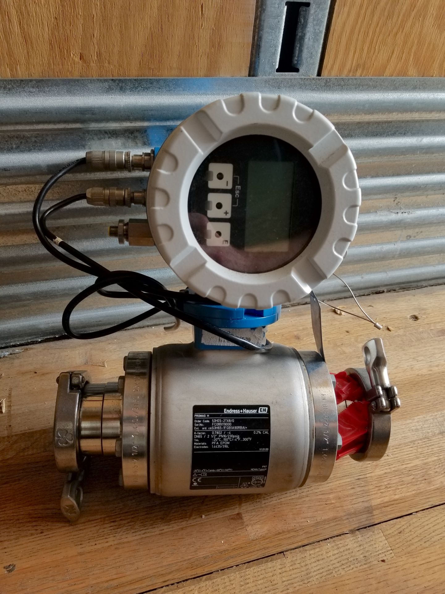 Endress Hauser 2.5 inch Promag H Flow Meter