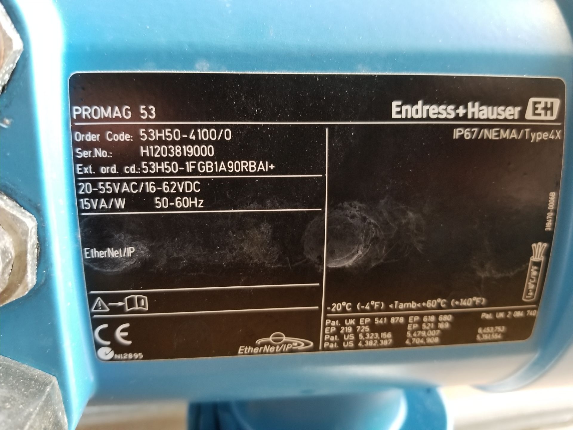 Endress Hauser 2 inch Flow Metter Type Pro Mag H - Image 4 of 5
