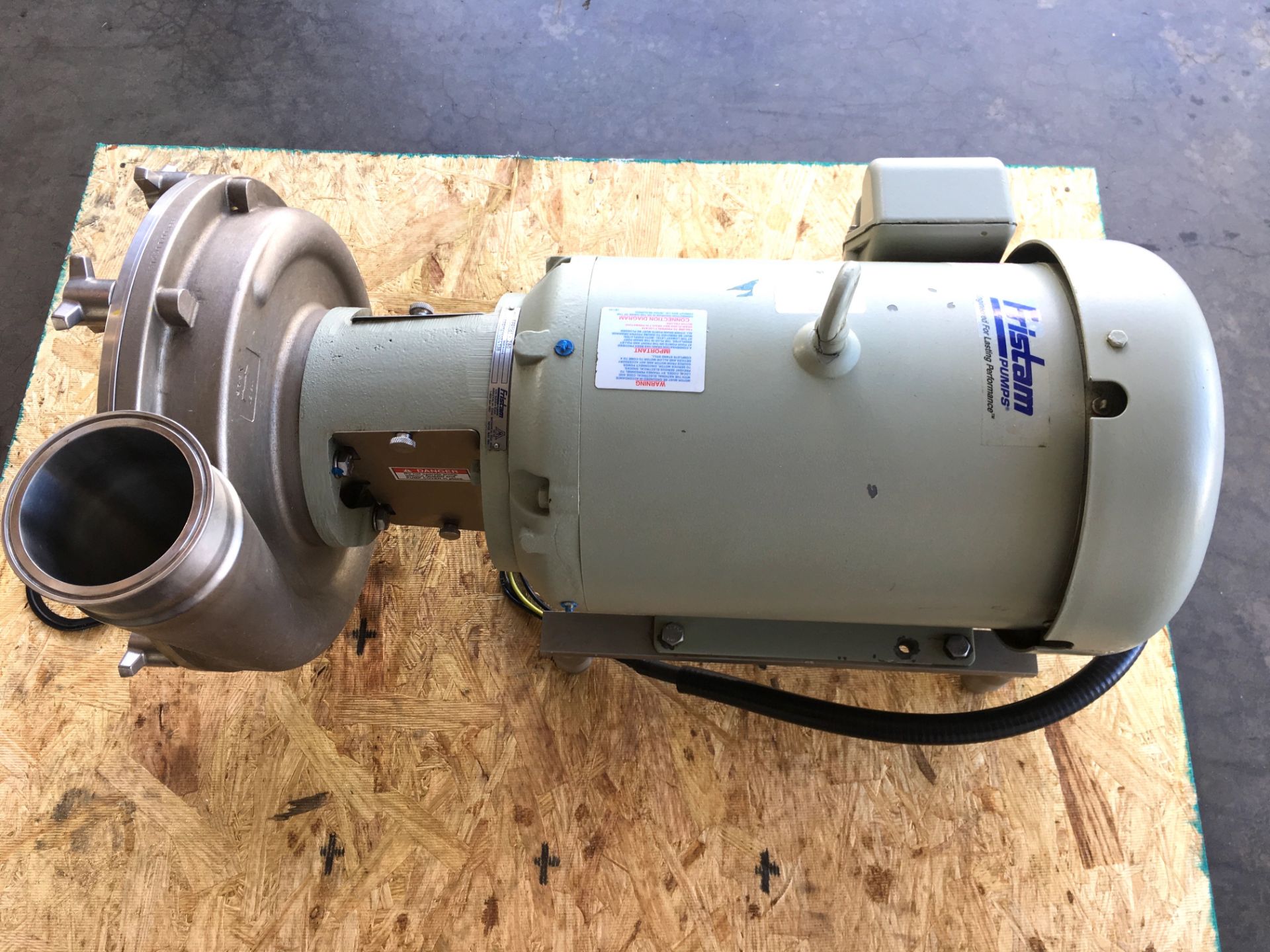 Fristam Centrifugal Pump; Model: FPR1161-280, Serial: FPR11611004138, Year: 2010 Baldor 15 HP, 3. - Image 6 of 7