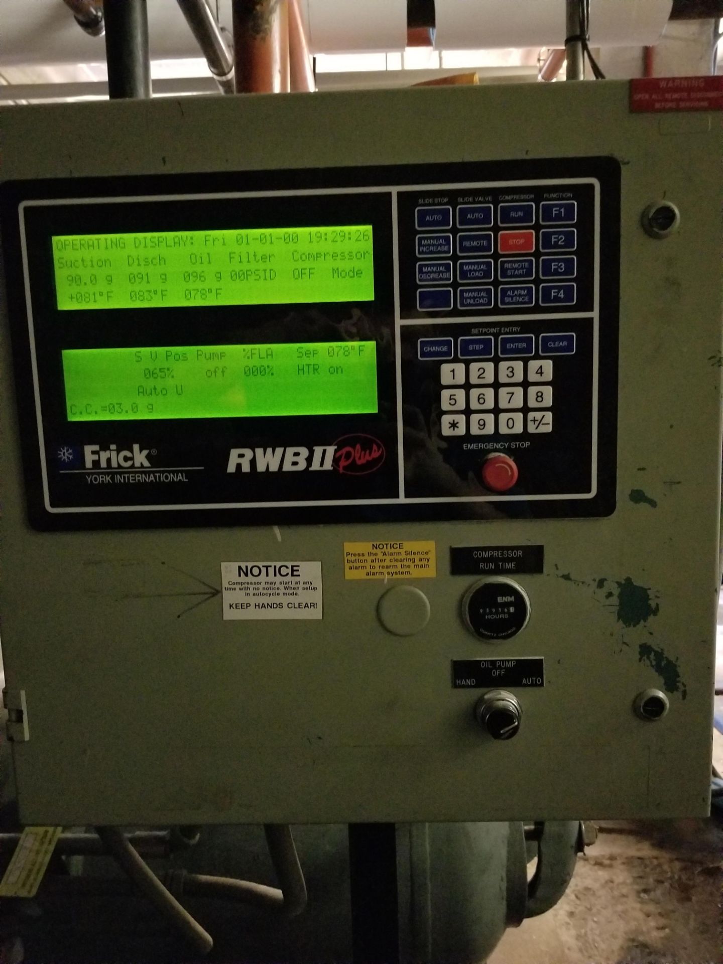 Frick Ammonia Compressor RWBII Plus Model: RWB 40H Serial: S0011BDMFLHAB3 Refrigerant R717, Max - Image 2 of 5