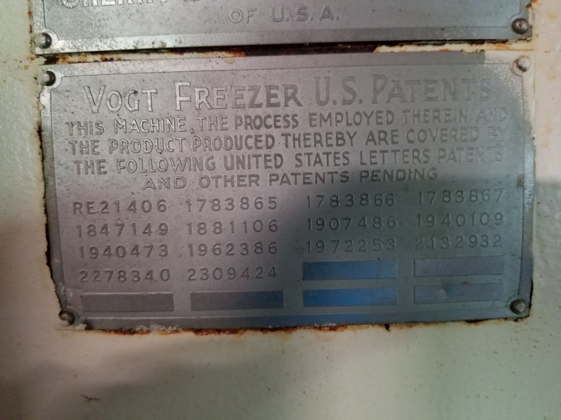 Cherry Burrell Vogt Instant Freezer Ice Cream Maker Model: V1D Serial: 3587 *Parts Unit* Jacket - Image 3 of 3