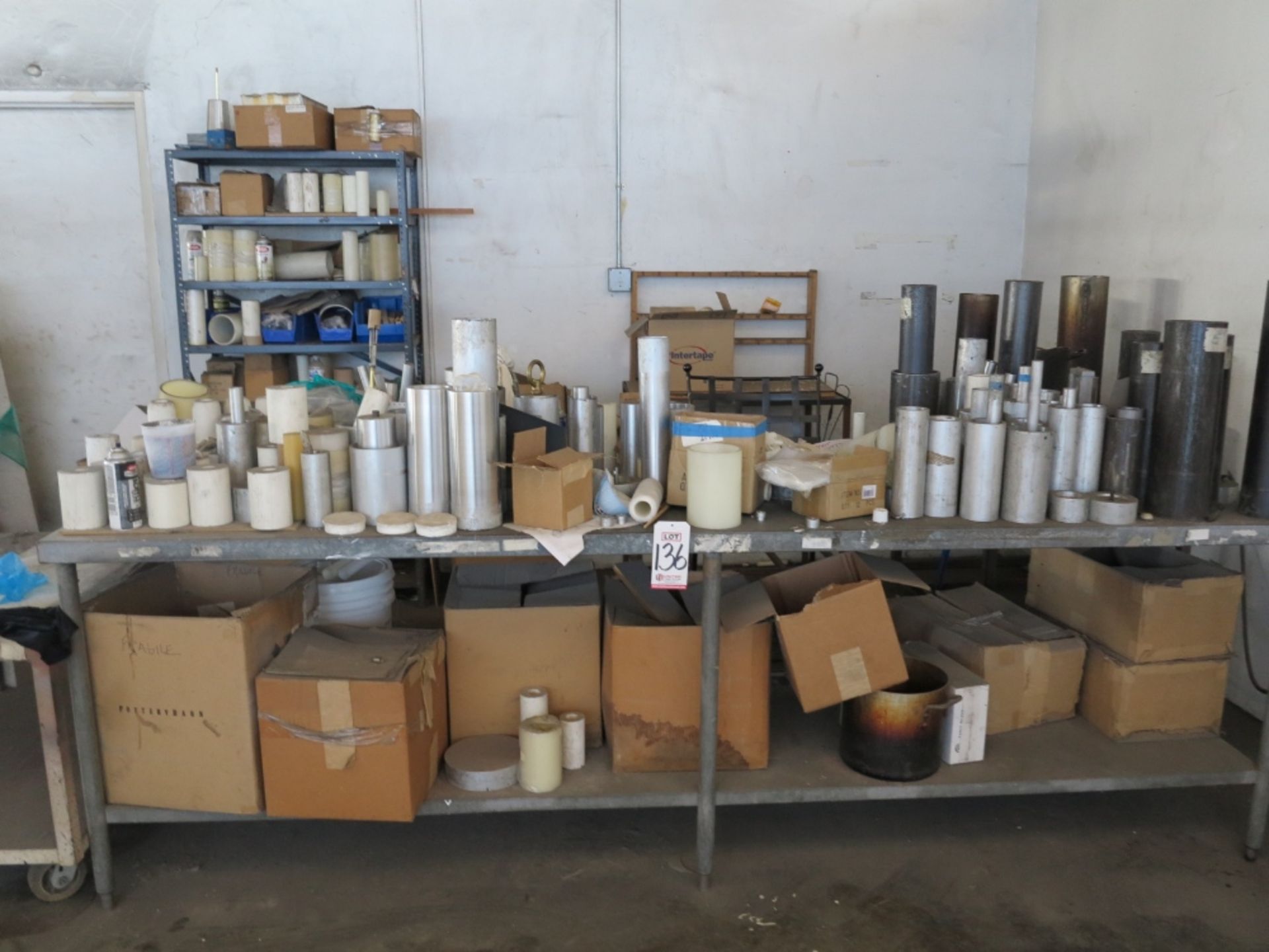 LOT - CANDLE MAKING MOLDS AND SUPPLIES