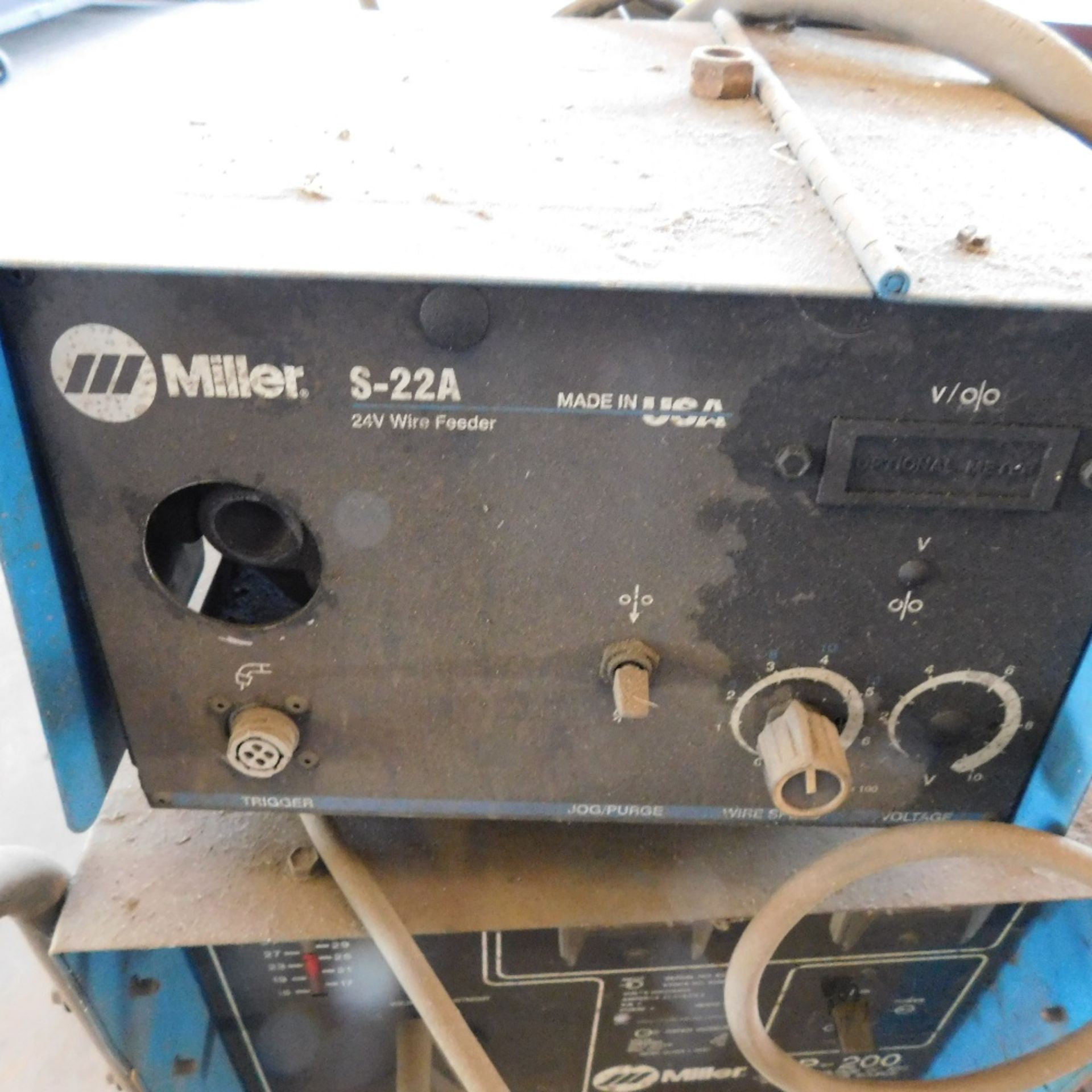 MILLER CP-200 DC ARC WELDER W/ S-22A FEEDER - Image 3 of 3