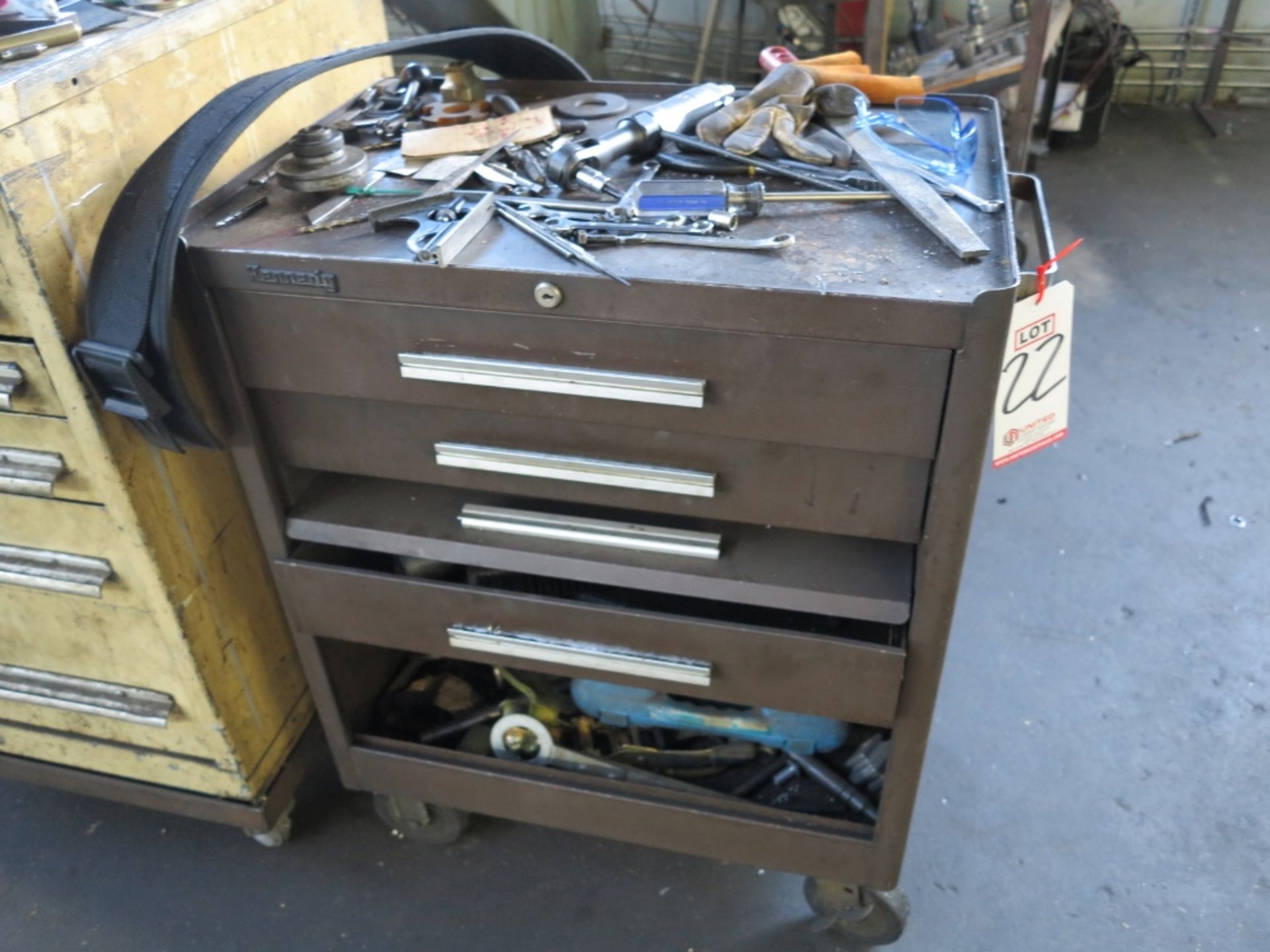 KENNEDY TOOL BOX W/ CONTENTS