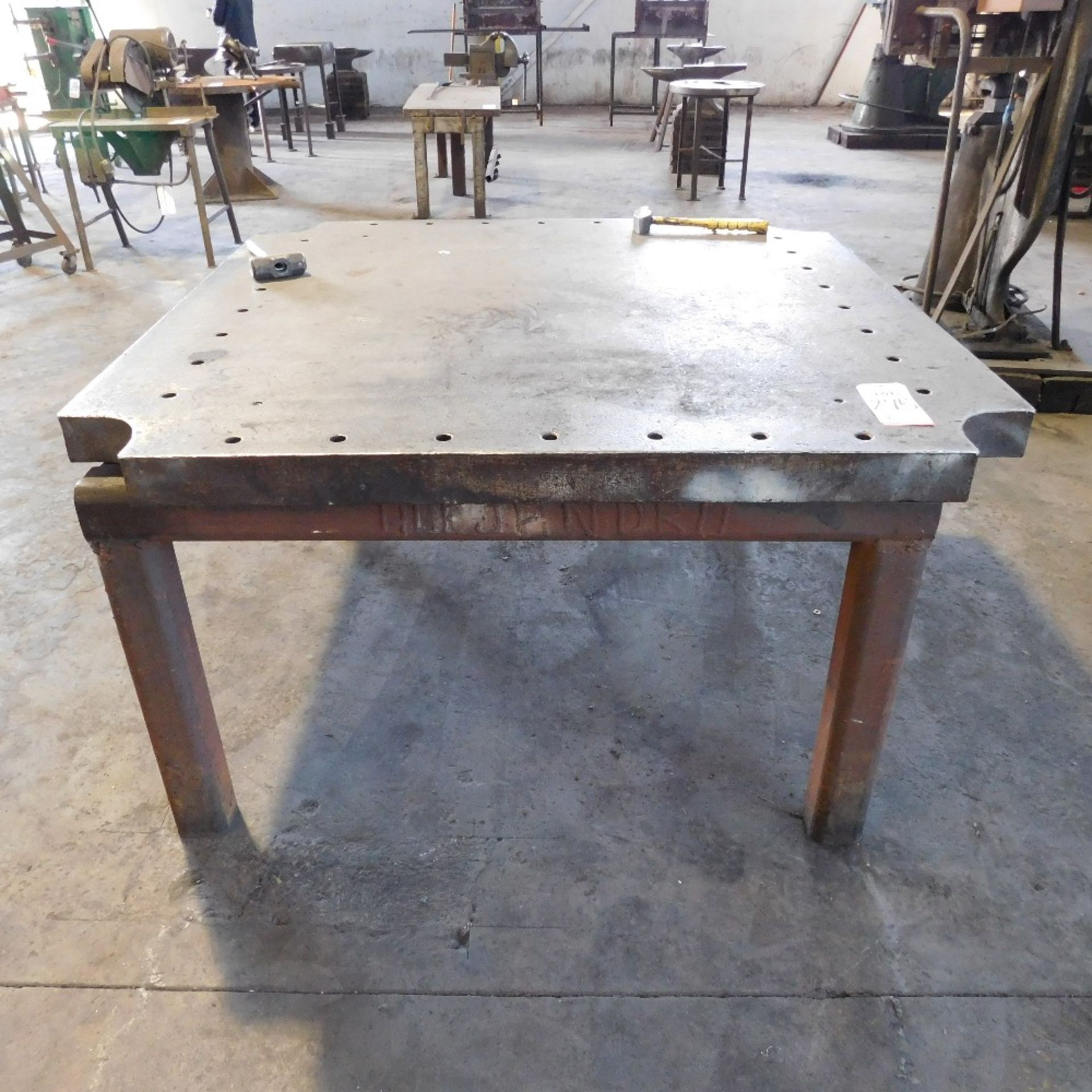 5' X 5' X 3-1/4" WELDING TABLE