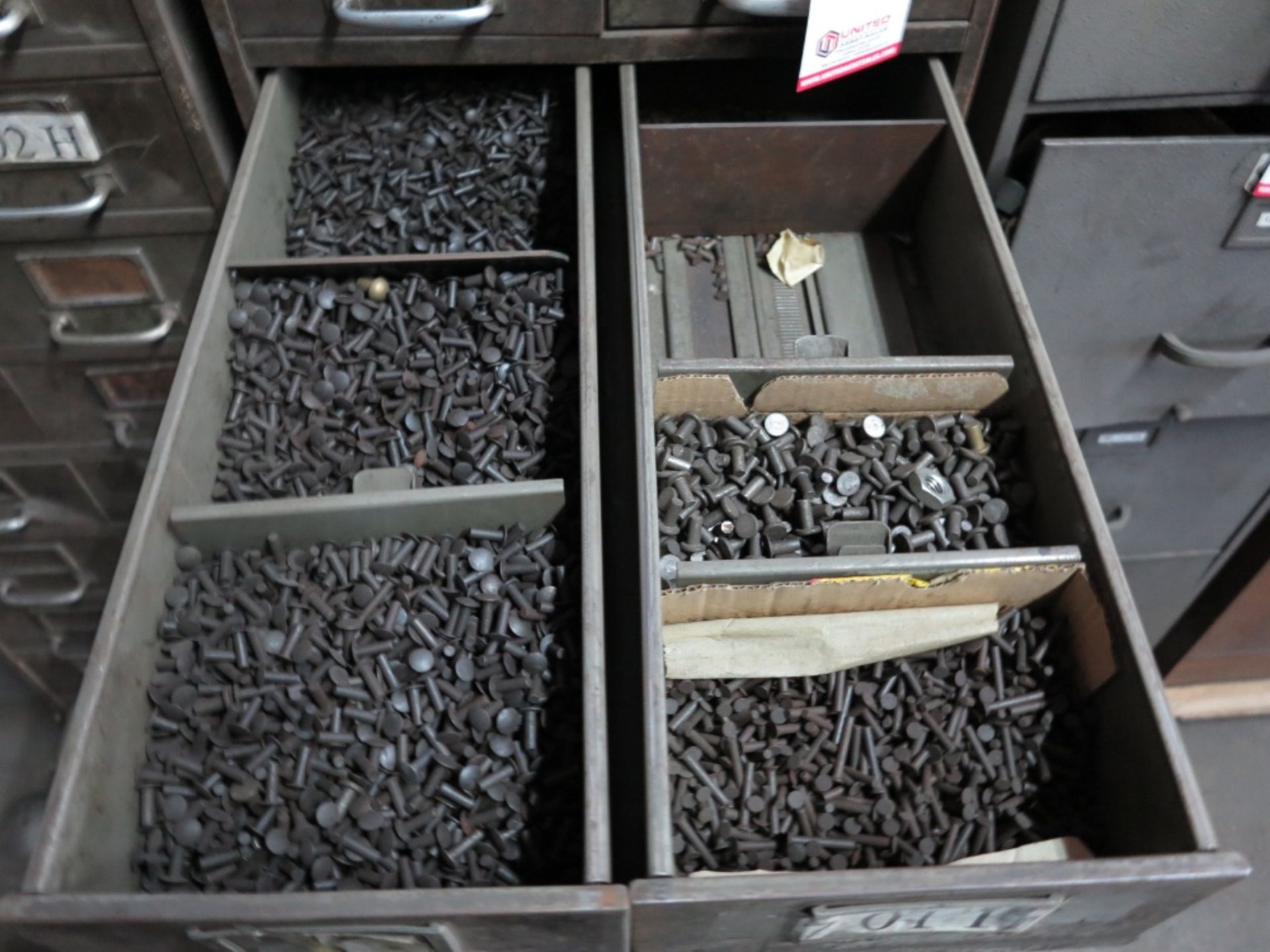 METAL PARTS BINS W/ CONTENTS - Image 4 of 8