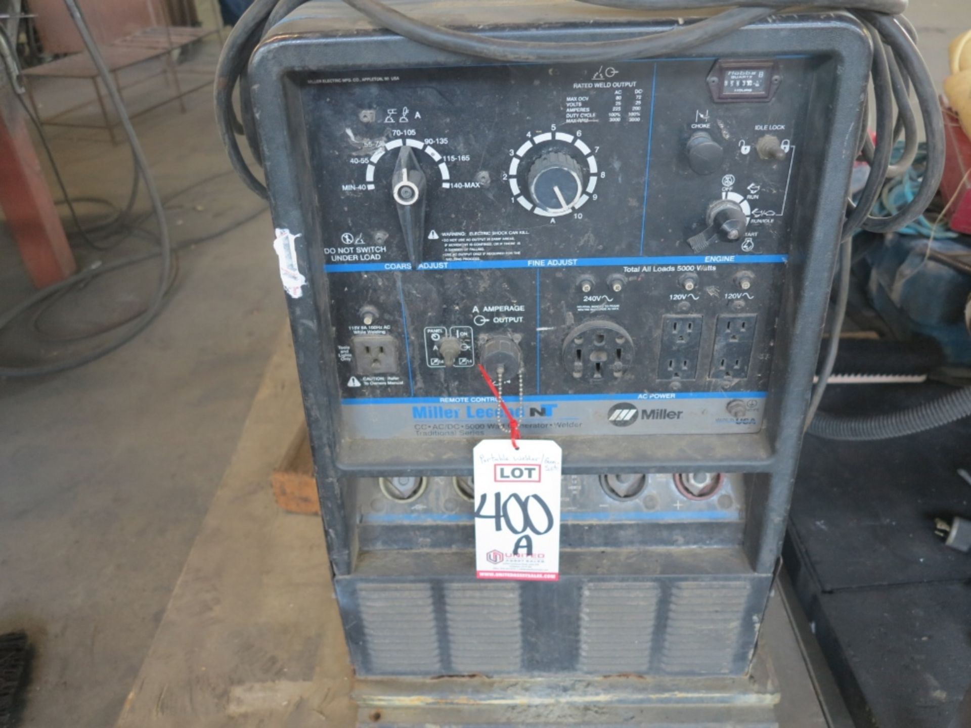 MILLER LEGEND NT, GAS, WELDER/GEN-SET, 18 HP, ONAN MOTOR