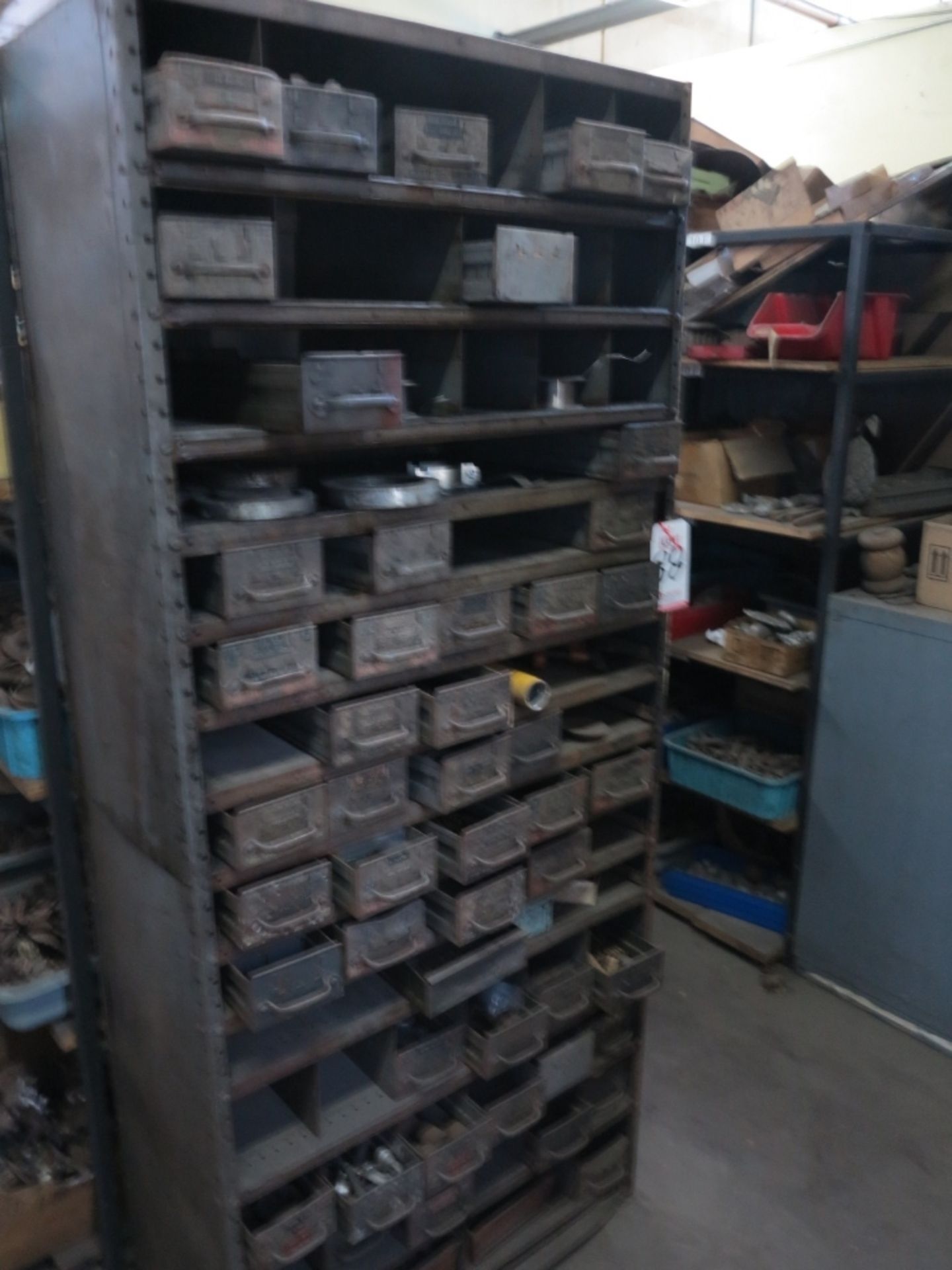 METAL CABINET W/ CONTENTS