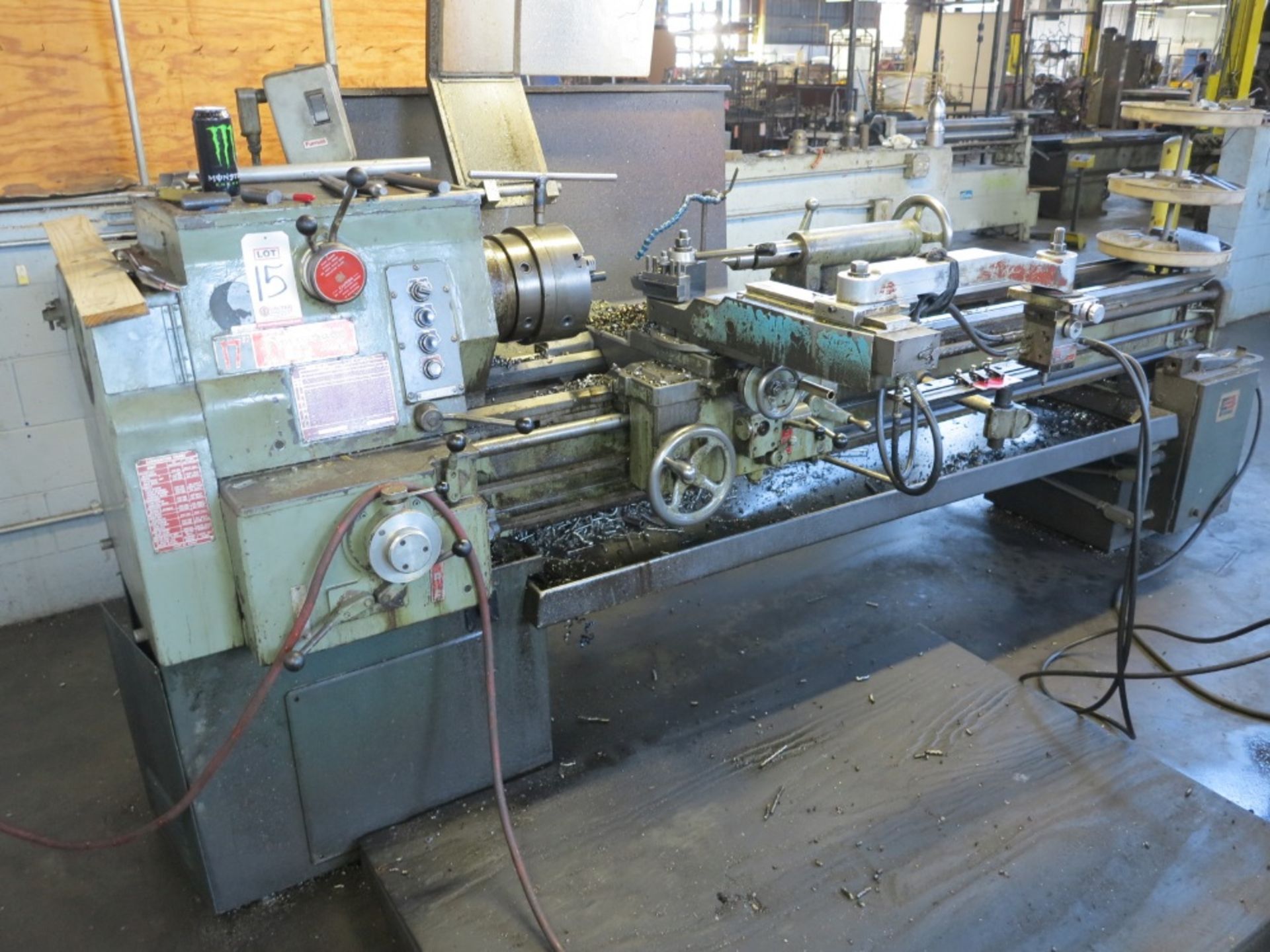 SOUTH BEND TURNADO ENGINE LATHE, 17" X 72"CC, HYDRAULIC TRACING ATTACHMENT, 3 JAW CHUCK