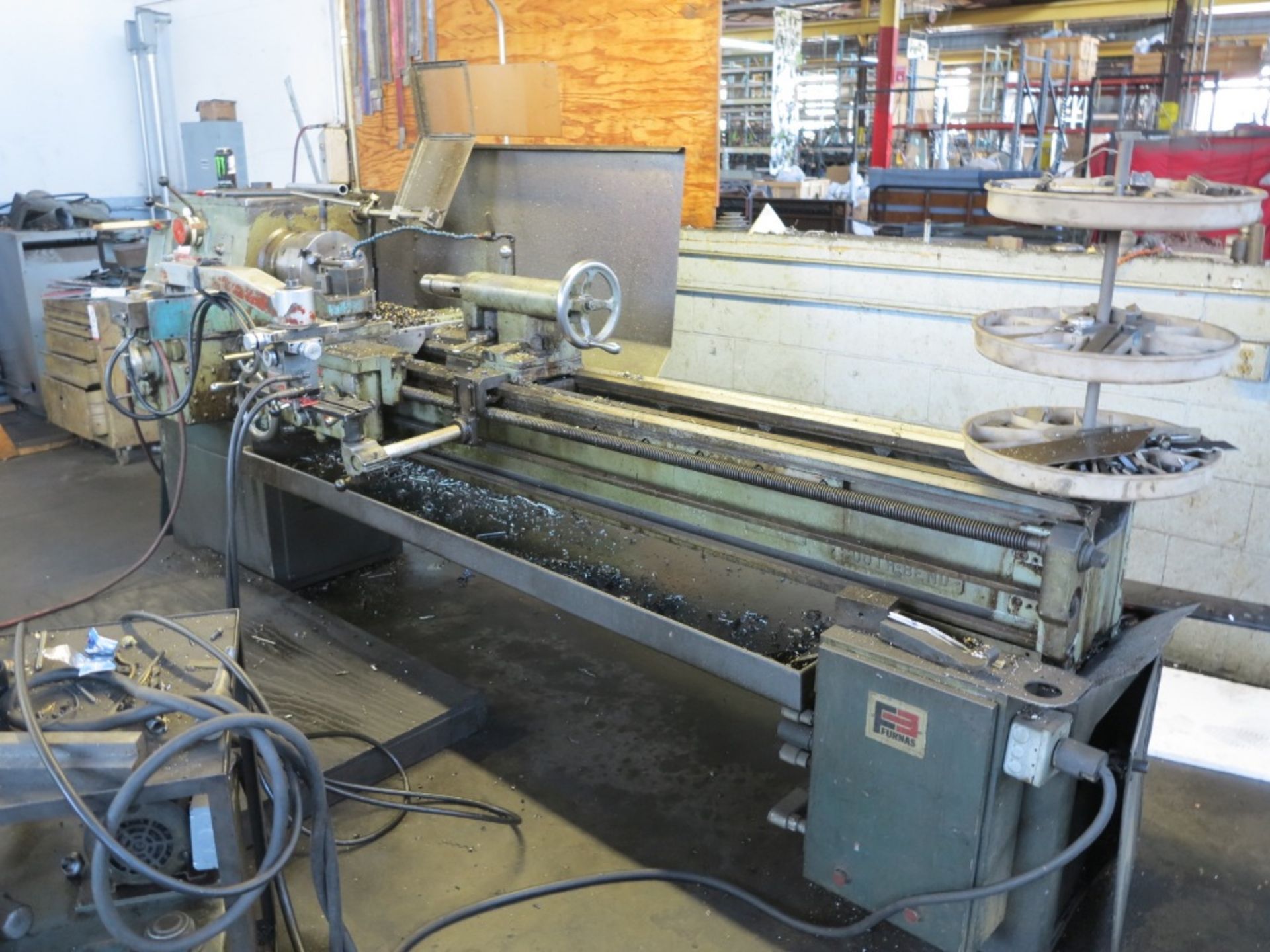 SOUTH BEND TURNADO ENGINE LATHE, 17" X 72"CC, HYDRAULIC TRACING ATTACHMENT, 3 JAW CHUCK - Image 3 of 4