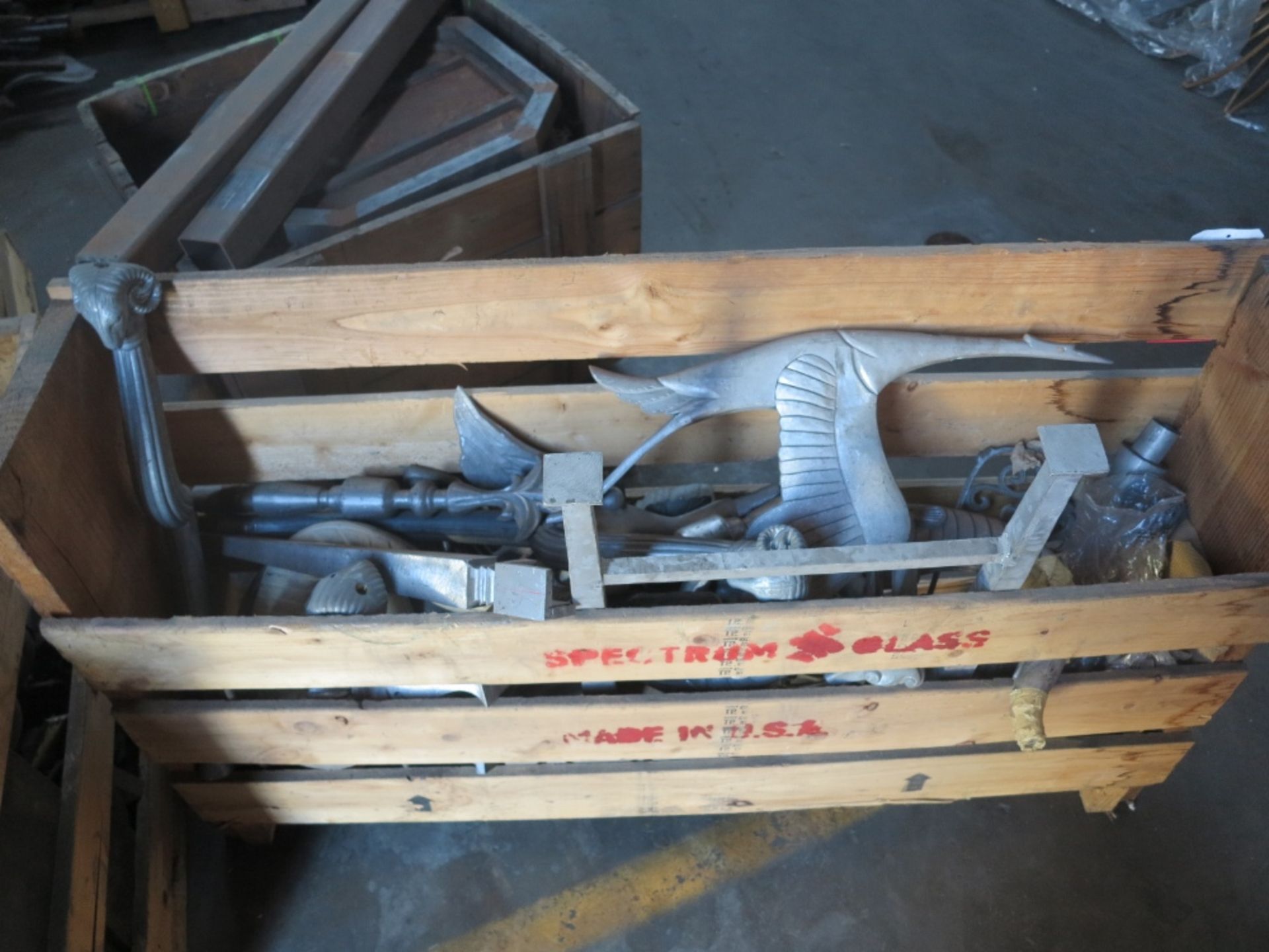 LOT - (4) CRATES OF STEEL
