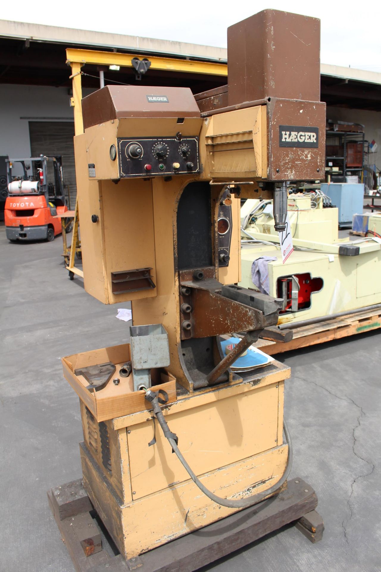 HAEGER AF-A INSERTION PRESS, 6-TON, 18" THROAT, S/N AF-016