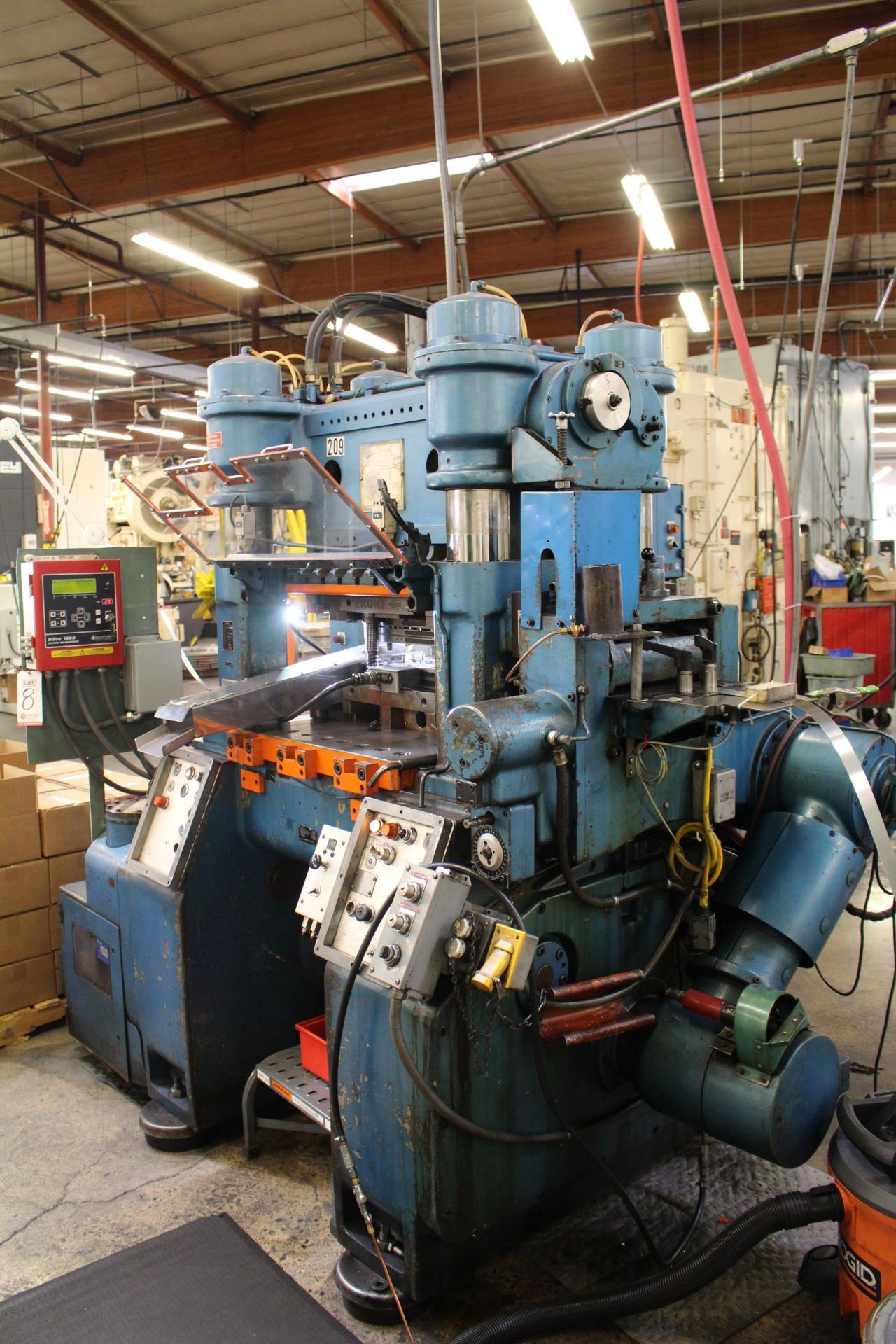 BRUDERER MODEL BSTA-60H HIGH SPEED STAMPING PRESS, 60-TON, DIE PRO 1500 WINTRISS DIE PROTECTION, 4 - Image 3 of 20