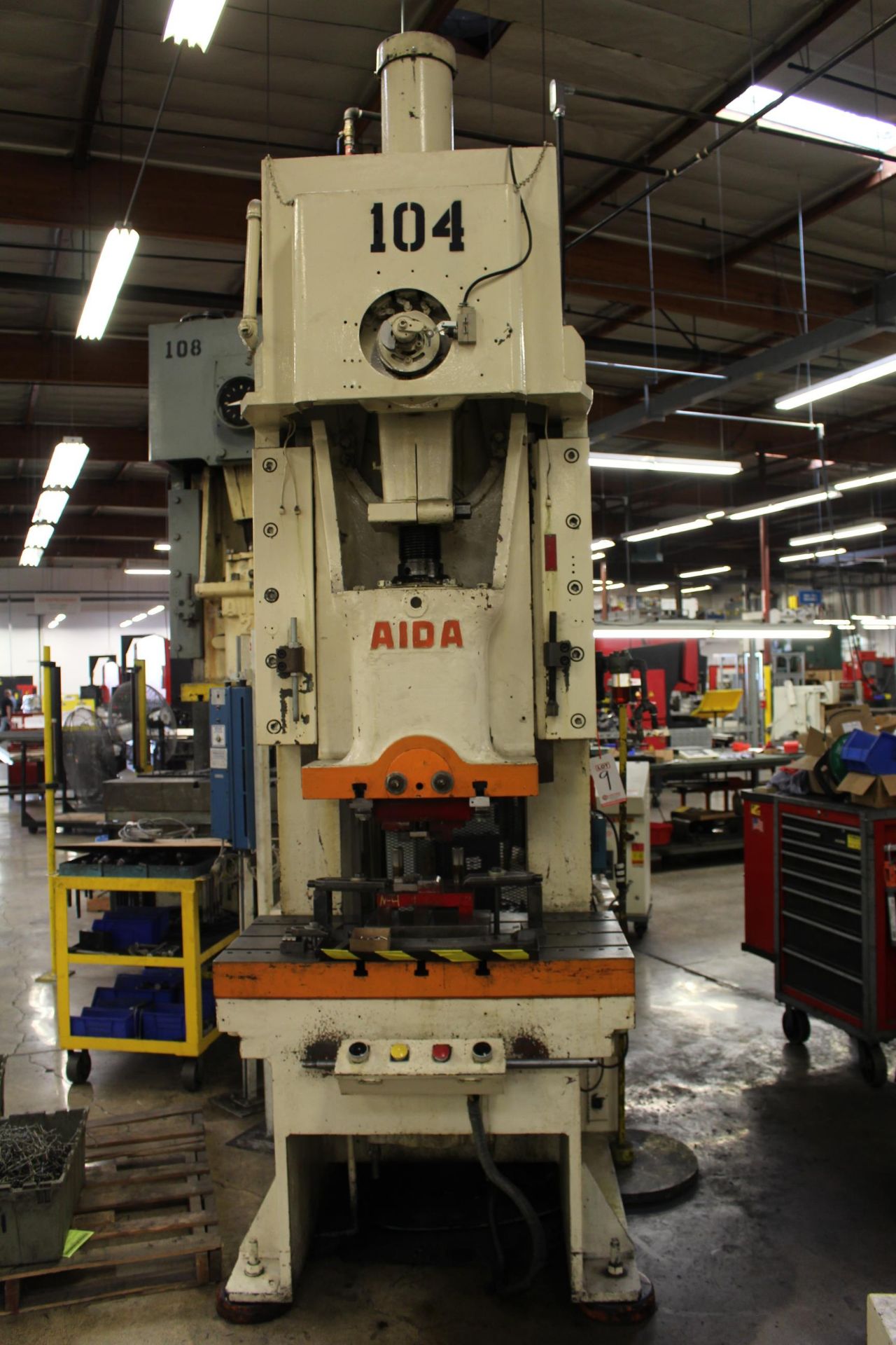 AIDA MODEL PP-XG0-100SU (II) PUNCH PRESS, 100-TON CAPACITY, 6.6" STROKE, 50 SPM, 41.7" X 22" - Image 2 of 9