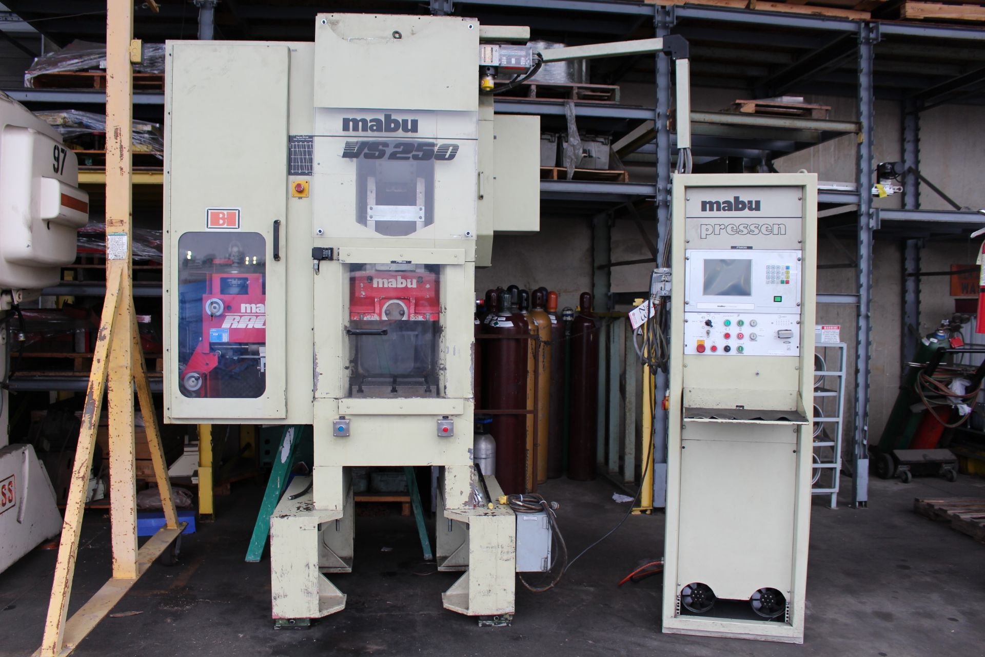 MABU MODEL VS250/RC11/VG DOUBLE COLUMN PUNCH PRESS, 25 TON CAPACITY, 15" X 15" BOLSTER, 80-600