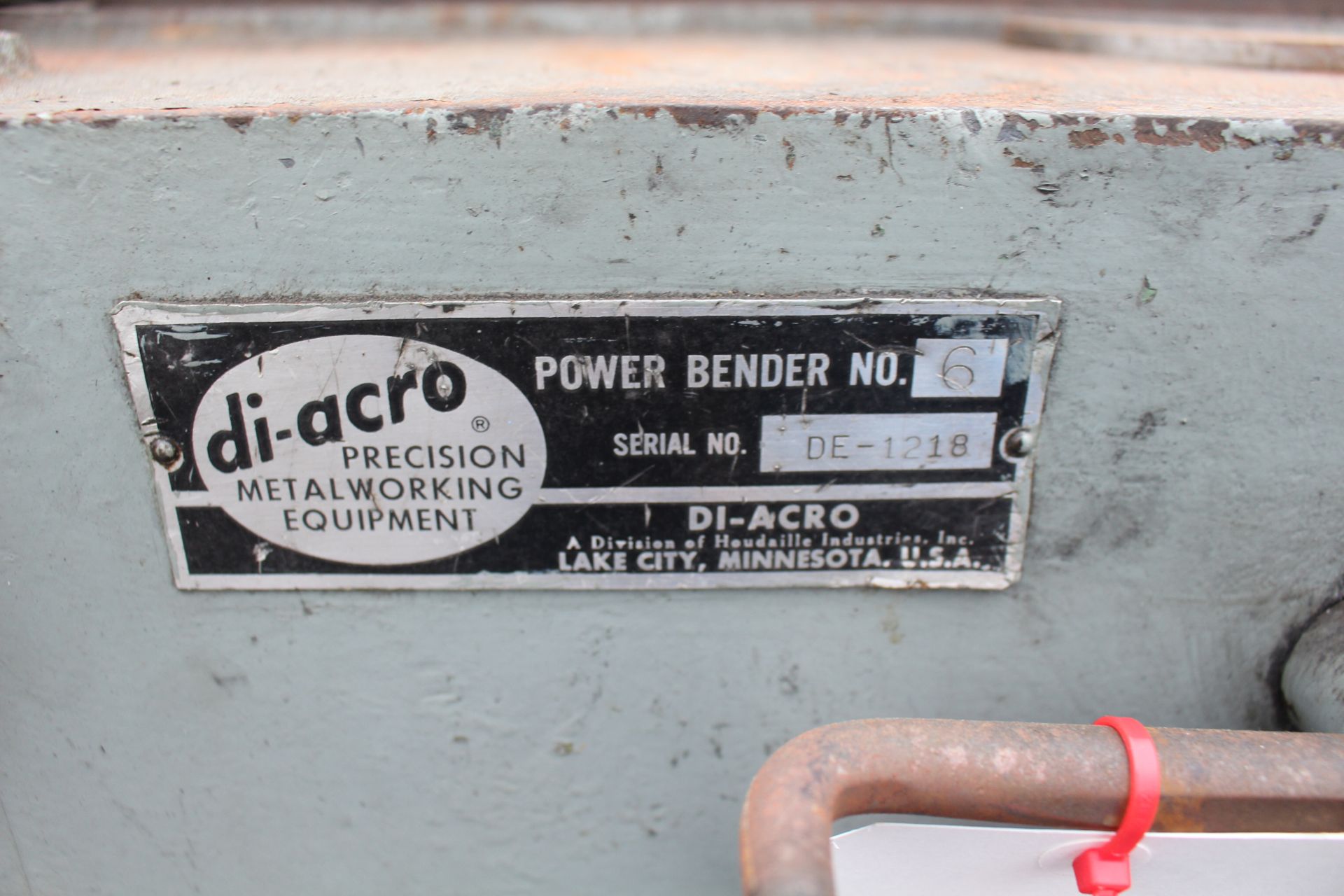 DI-ACRO #6 POWER BENDER, S/N DE-1218 - Image 5 of 5