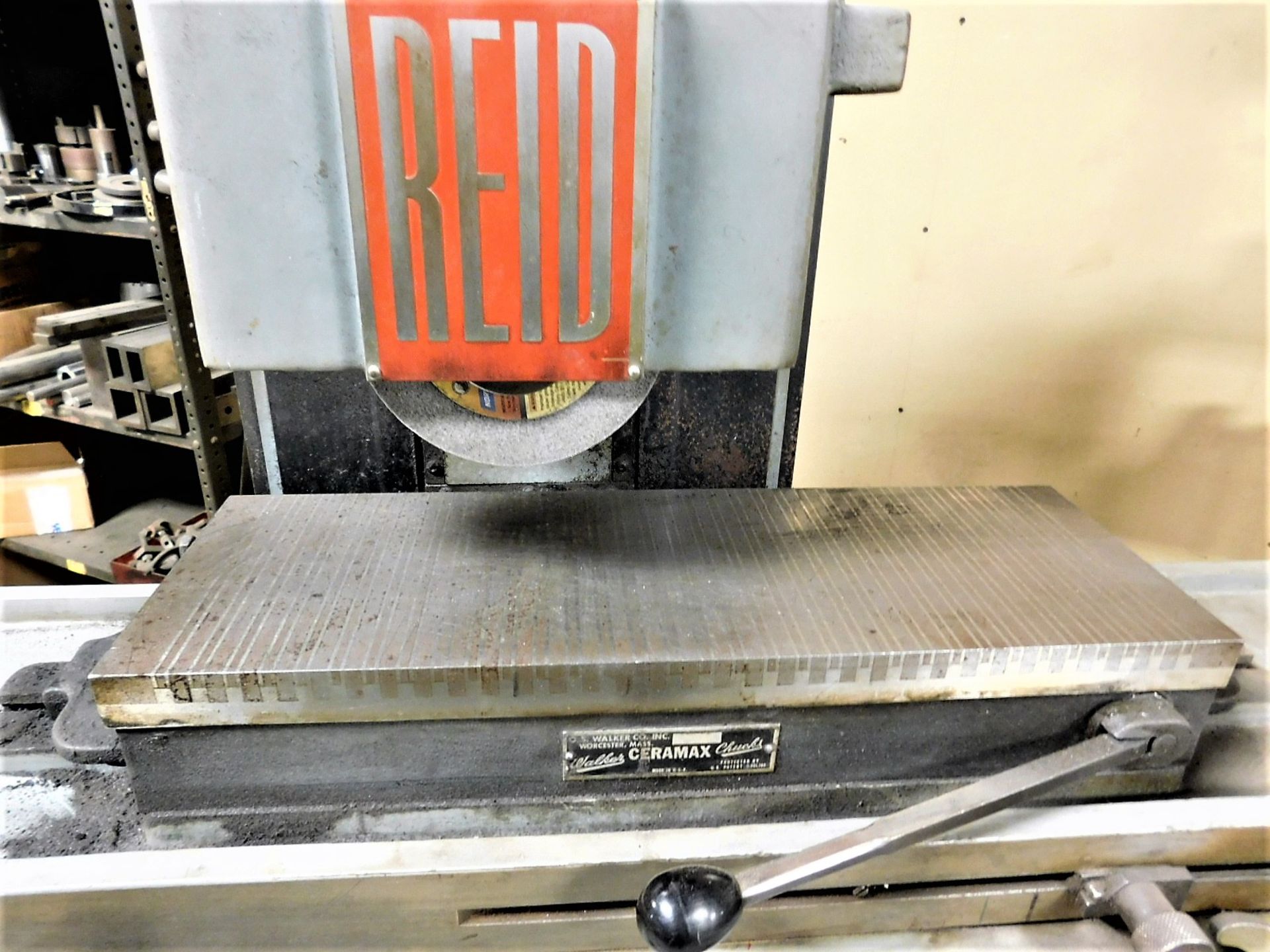 REID PRECISION SURFACE GRINDER, MODEL 618[, S/N 19346M, 6" X 18" PERMANENT MAGNETIC CHUCK, 2-AXIS, - Image 6 of 9