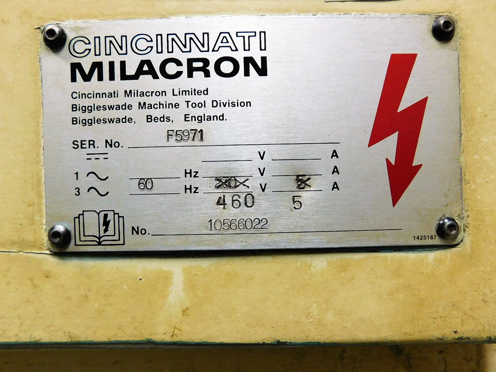 CINCINNATI MILACRON 6" X 36" NO. 2MT TOOL AND CUTTER GRINDER, S/N F5971 - Image 6 of 7