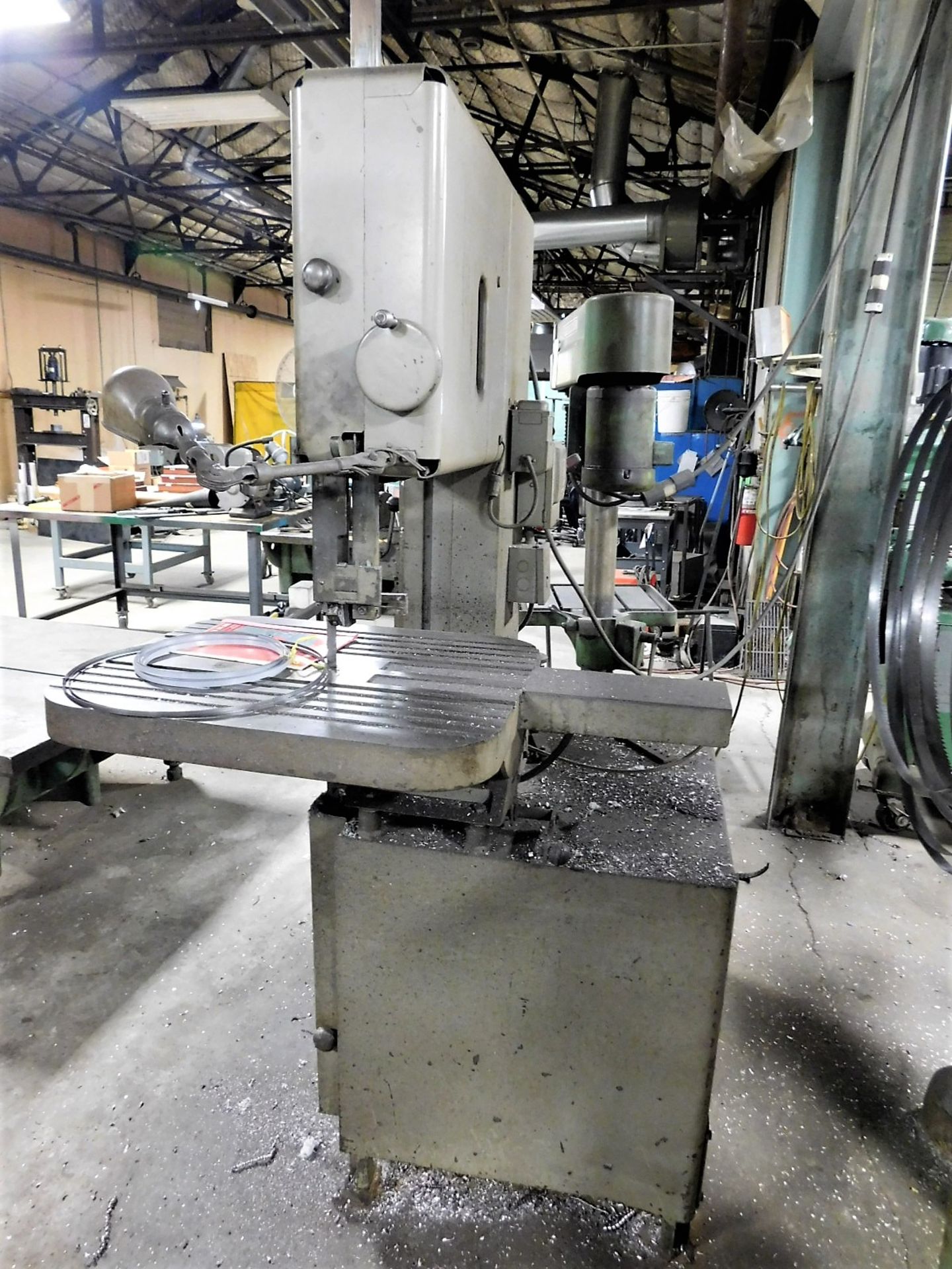 GROB 18" VERTICAL BAND SAW, MODEL 4V-18, S/N 287, 1968, RW-B BUTT WELDER - Image 2 of 8