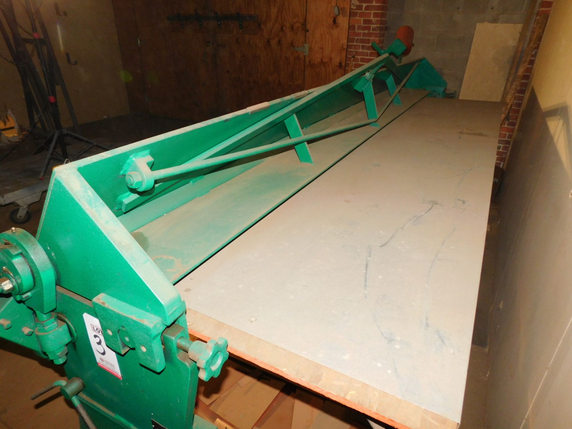 TENNSMITH 10' LEAF MANUAL APRON BRAKE, MODEL HB12118, CAPACITY: 18 GA. X 10', S/N 18063 - Image 2 of 5