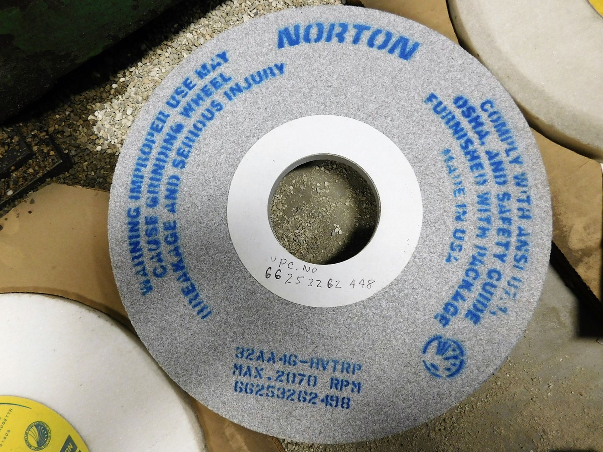 LOT - ASSORTMENT OF GRINDING WHEELS, 12", THAT FIT THE THOMPSON GRINDER - Image 3 of 6