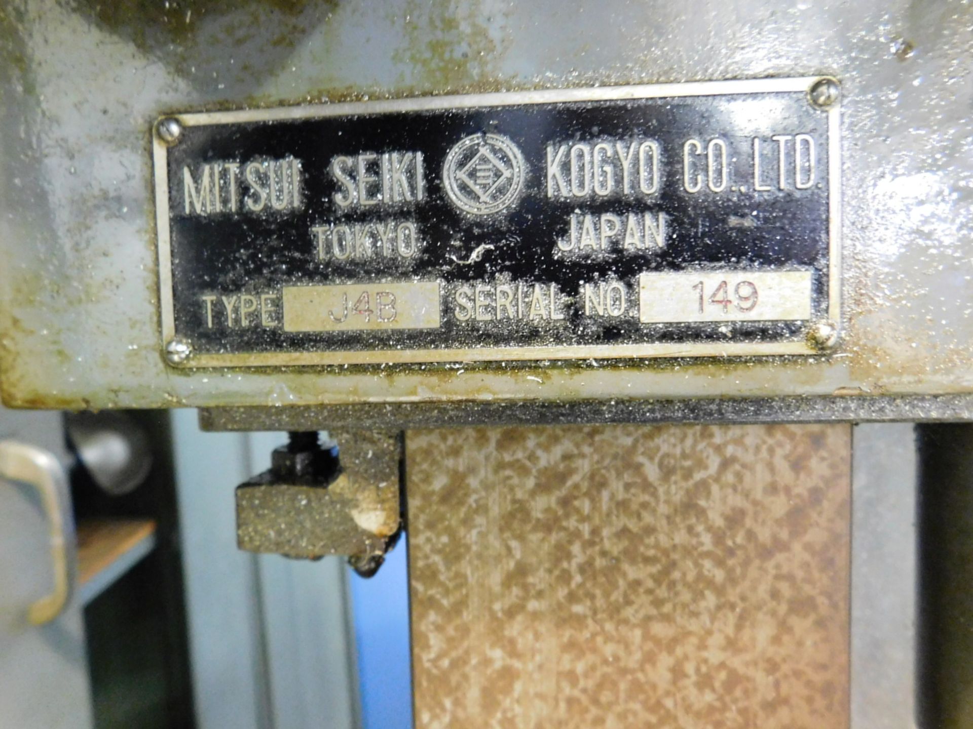 MITSUI SEIKI JIG MILL, MODEL J4B, S/N 149 - Image 5 of 5