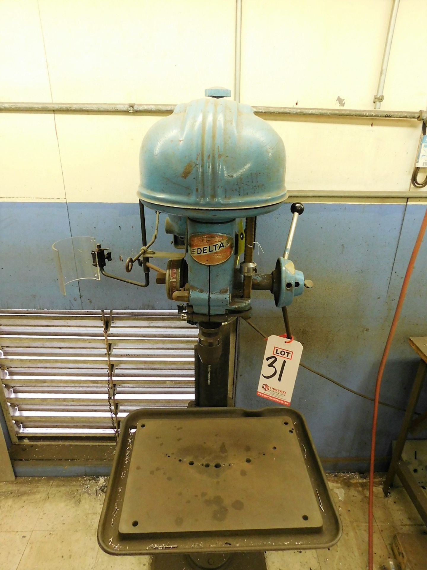 ROCKWELL DELTA 17" DRILL PRESS, S/N 126-2073, FLOOR STAND, SPEED CHUCK, VARIABLE SPEED - Image 3 of 5