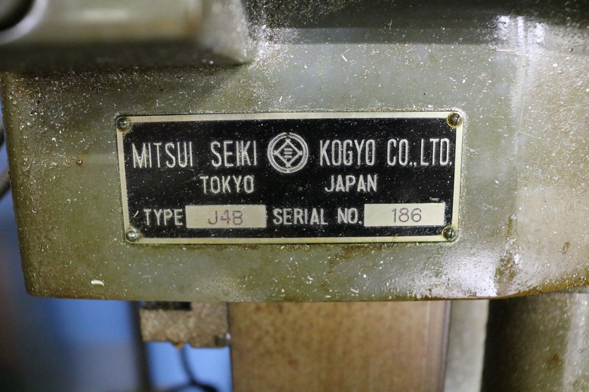 MITSUI SEIKI JIG MILL, MODEL J4B, S/N 186 - Image 4 of 4