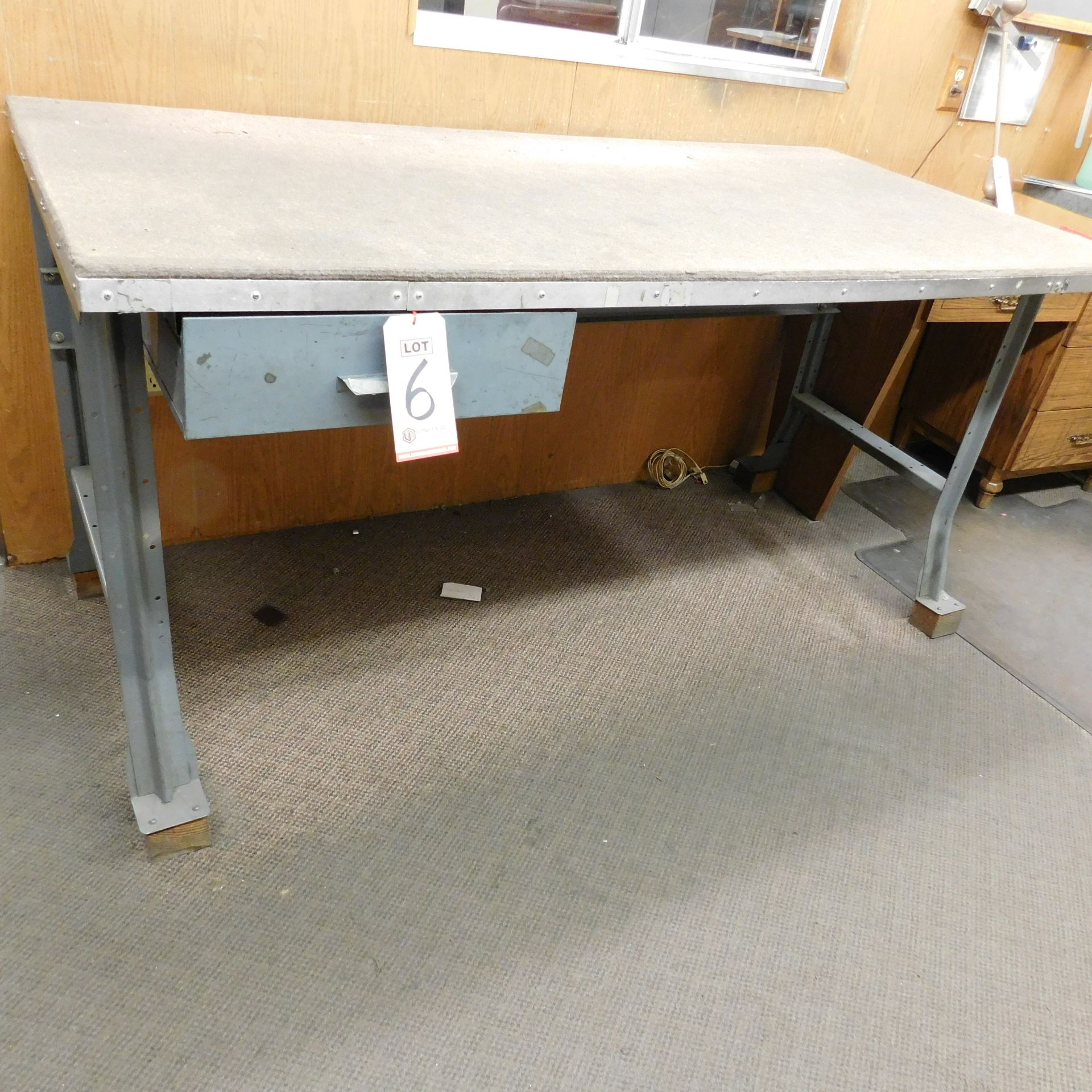 STEEL WORKBENCH, 6' X 3'