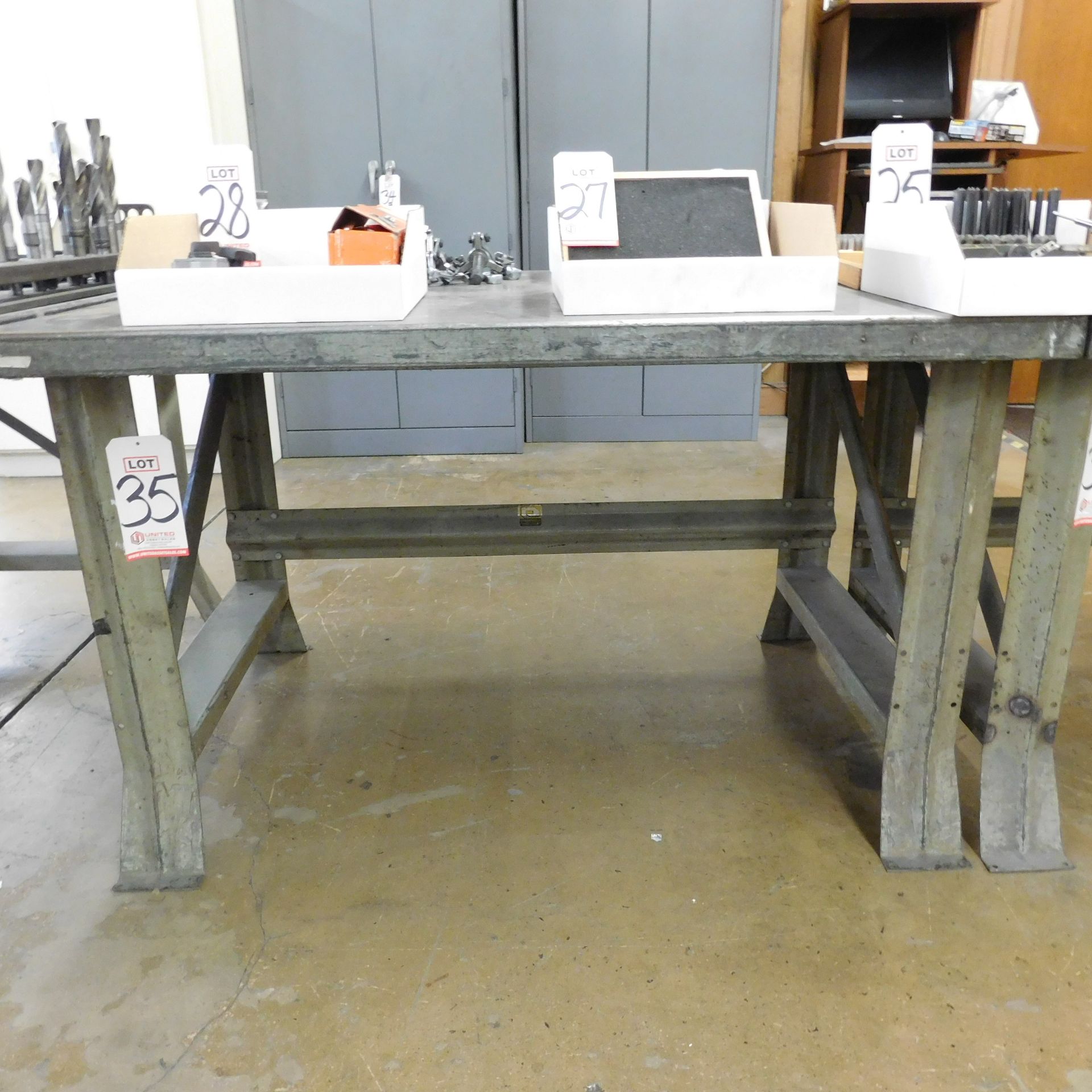 STEEL WORKBENCH, 4' X 34"