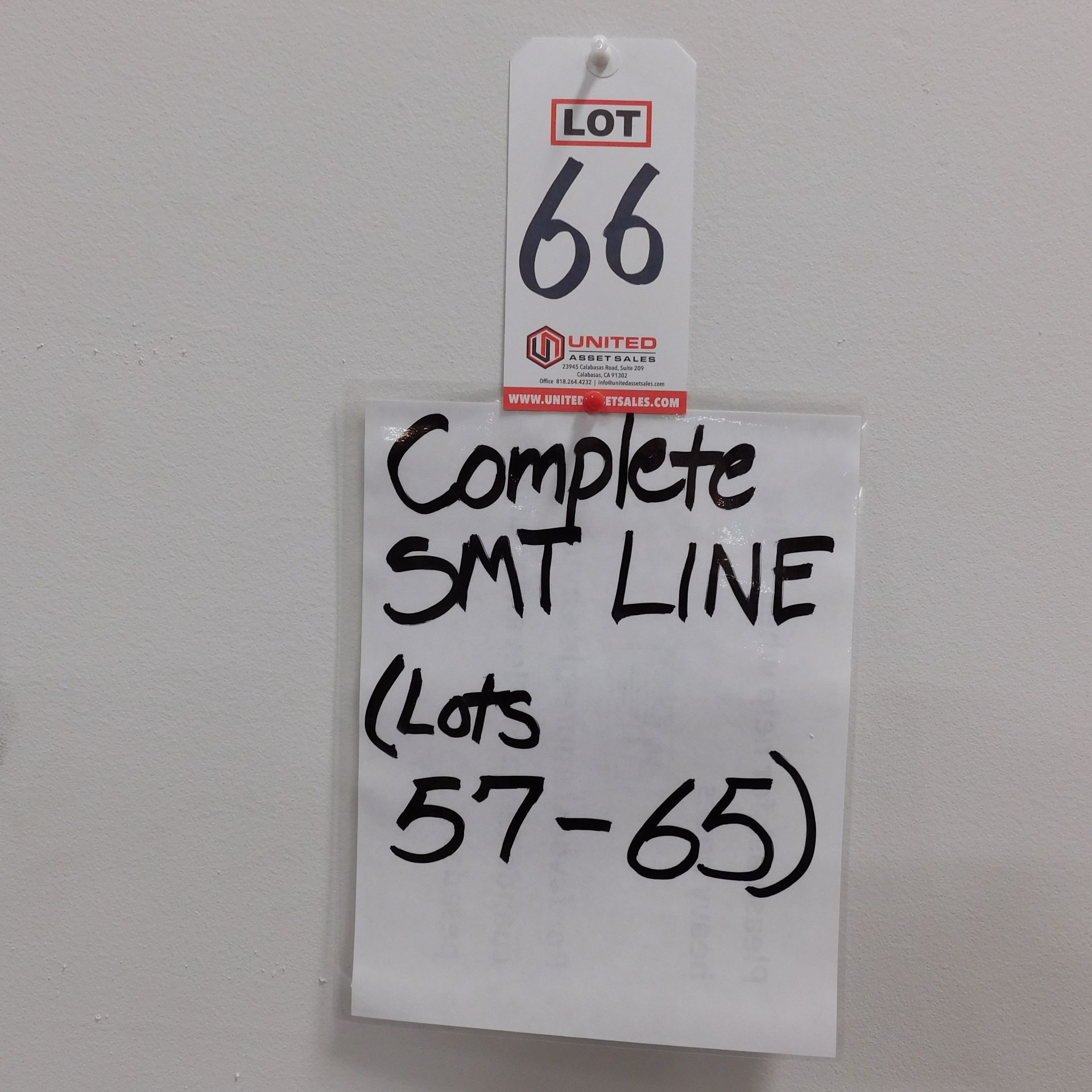 SMT LINE, COMPLETE: LOTS 57-65