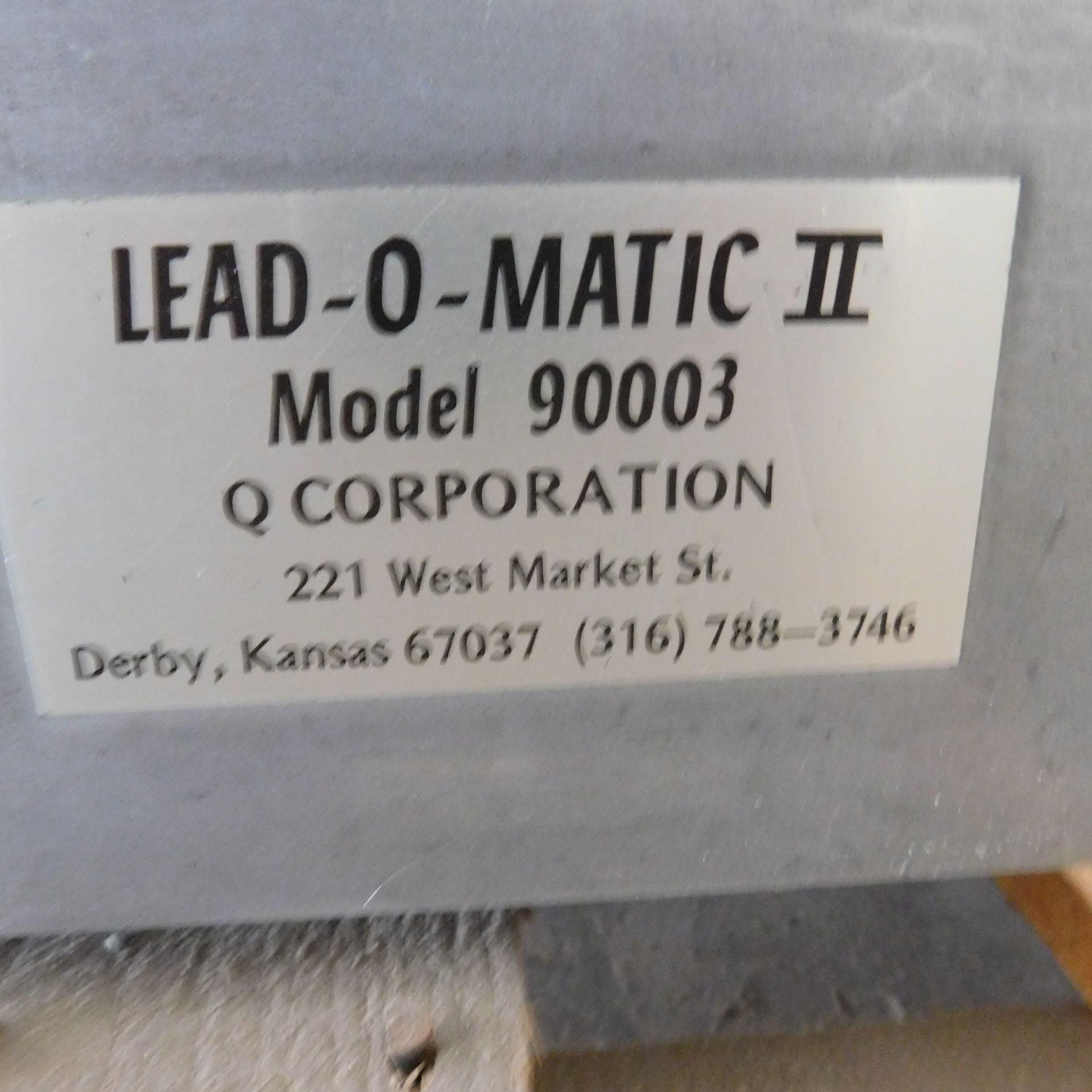 Q CORP. LEAD-O-MATIC II, MODEL 90003, SOLDER TRIMMER - Image 2 of 2