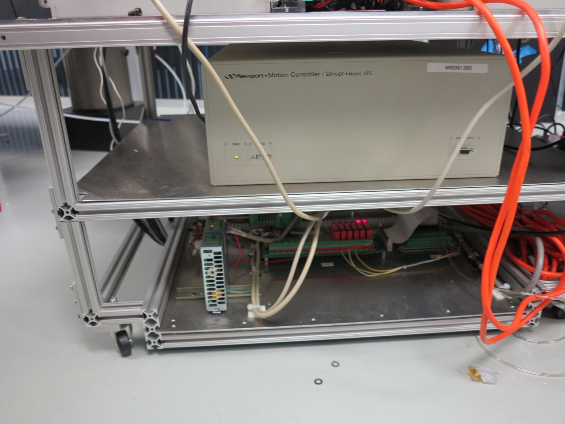 LOT - LASER COMPONENTS W/ ELECTRONIC COMPONENTS ON CART - Image 6 of 7
