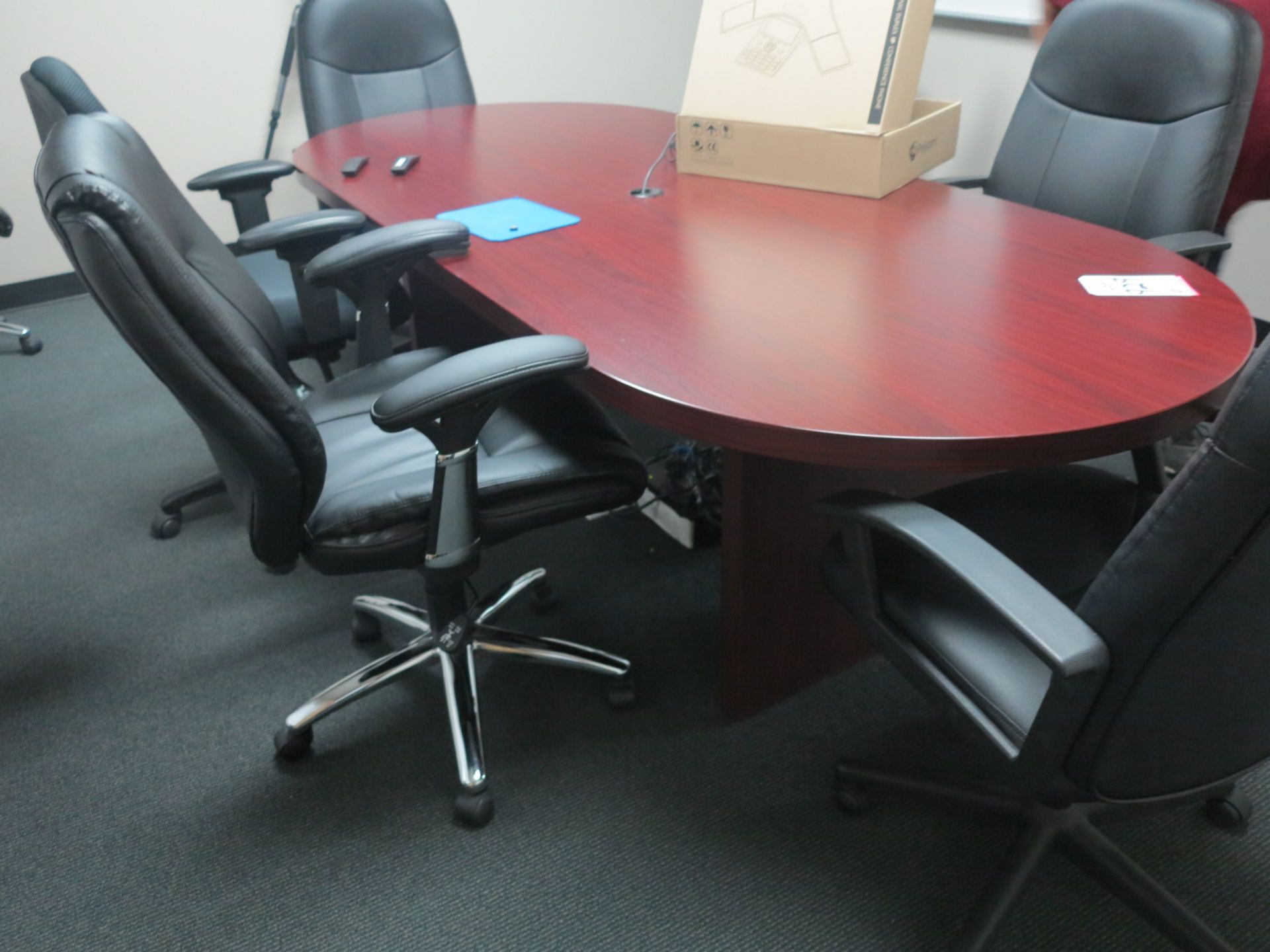 LOT - CONTENTS OF ROOM TO INCLUDE TABLE, CHAIRS, WHITE BOARD