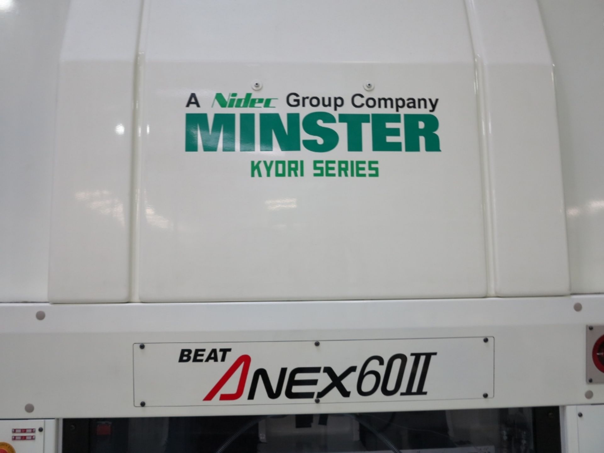 2012 NIDEC MINSTER, KYORI SERIES ANEX-60II, HIGH-SPEED BLANKING PRESS, 60 US/600 KN TON CAPACITY, - Image 4 of 18