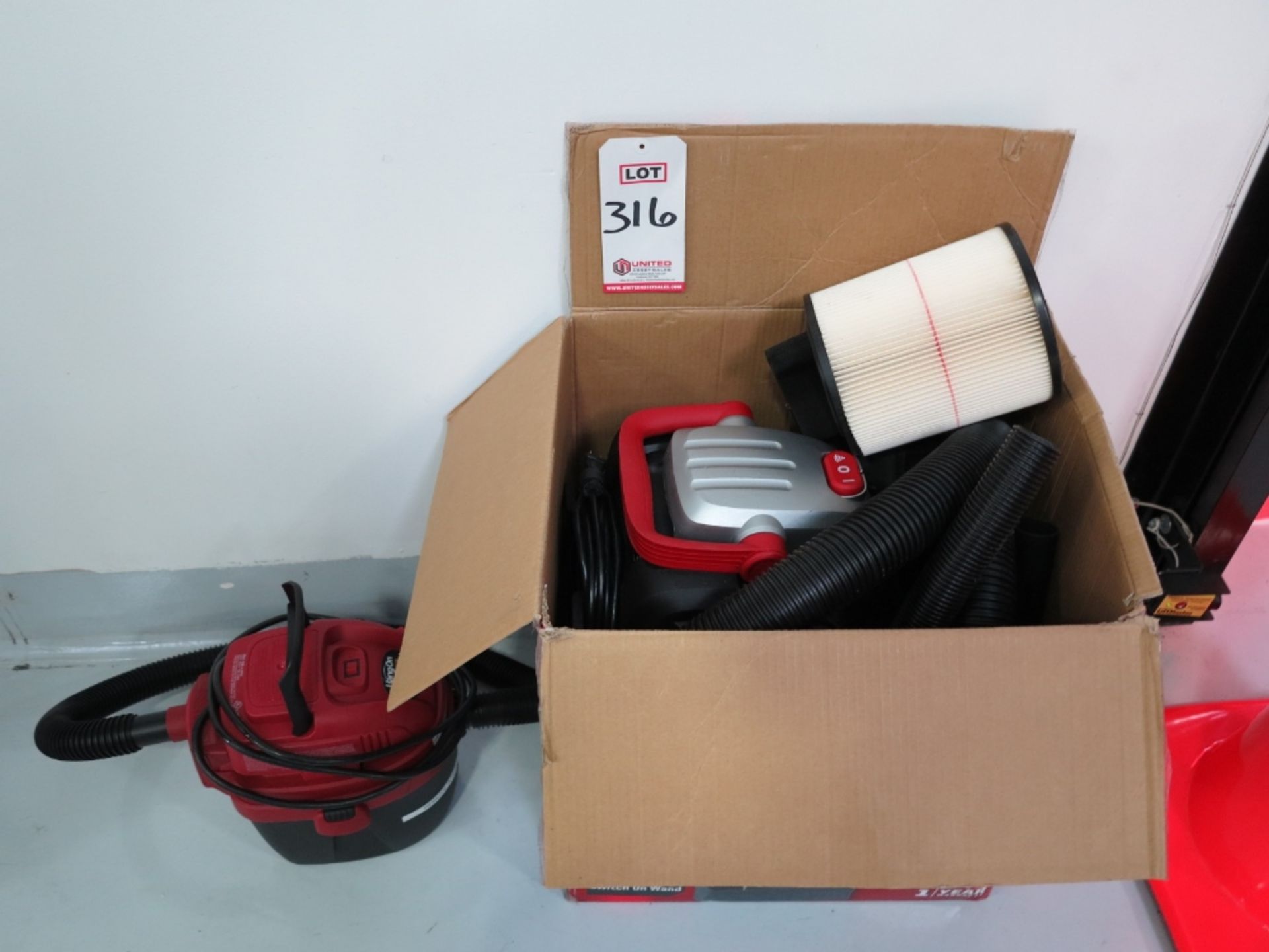 LOT - CRAFTSMAN 5 GALLON WET/DRY VACUUM & 1.5 GALLON HANGON WET/DRY VAC BY SHOP-VAC