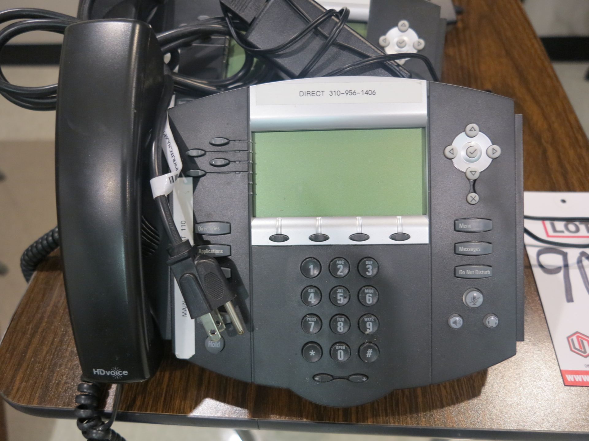 LOT - (9) POLYCOM OFFICE PHONES - Image 2 of 2