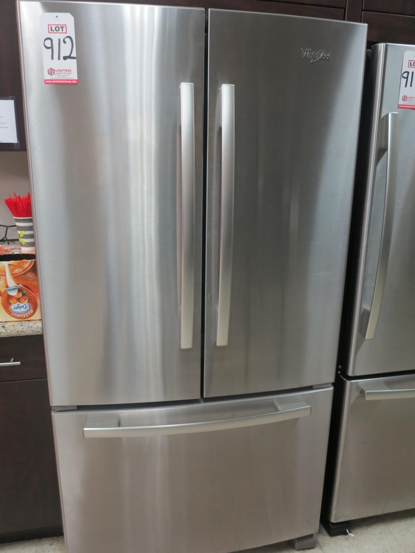 WHIRLPOOL REFRIGERATOR/FREEZER, STAINLESS FRONT, MODEL GX5FHTXVY010