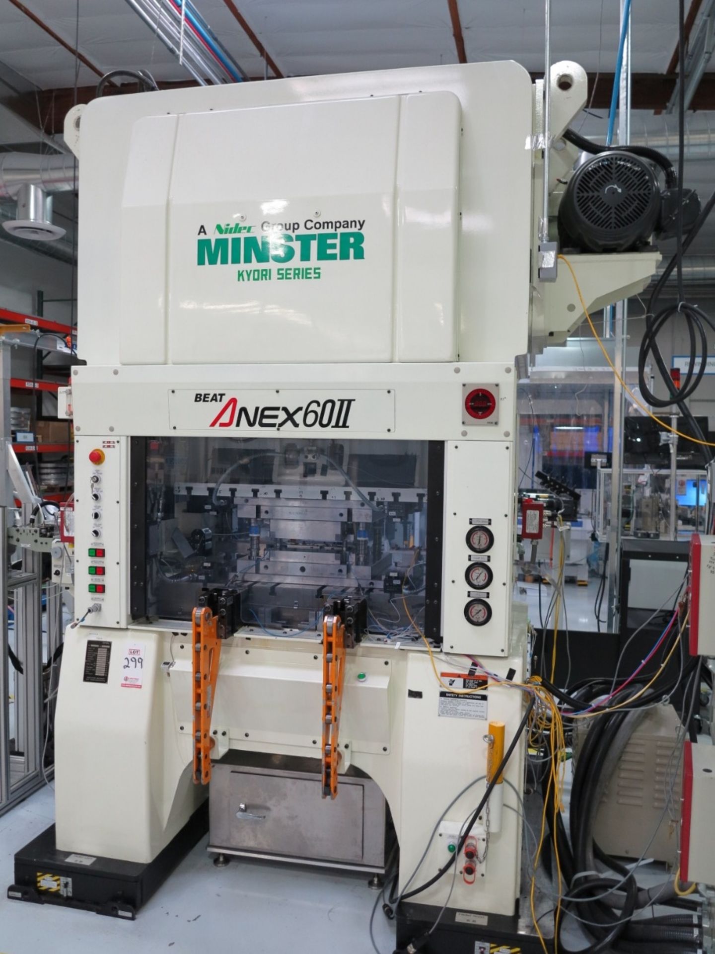 2012 NIDEC MINSTER, KYORI SERIES ANEX-60II, HIGH-SPEED BLANKING PRESS, 60 US/600 KN TON CAPACITY, - Image 3 of 18