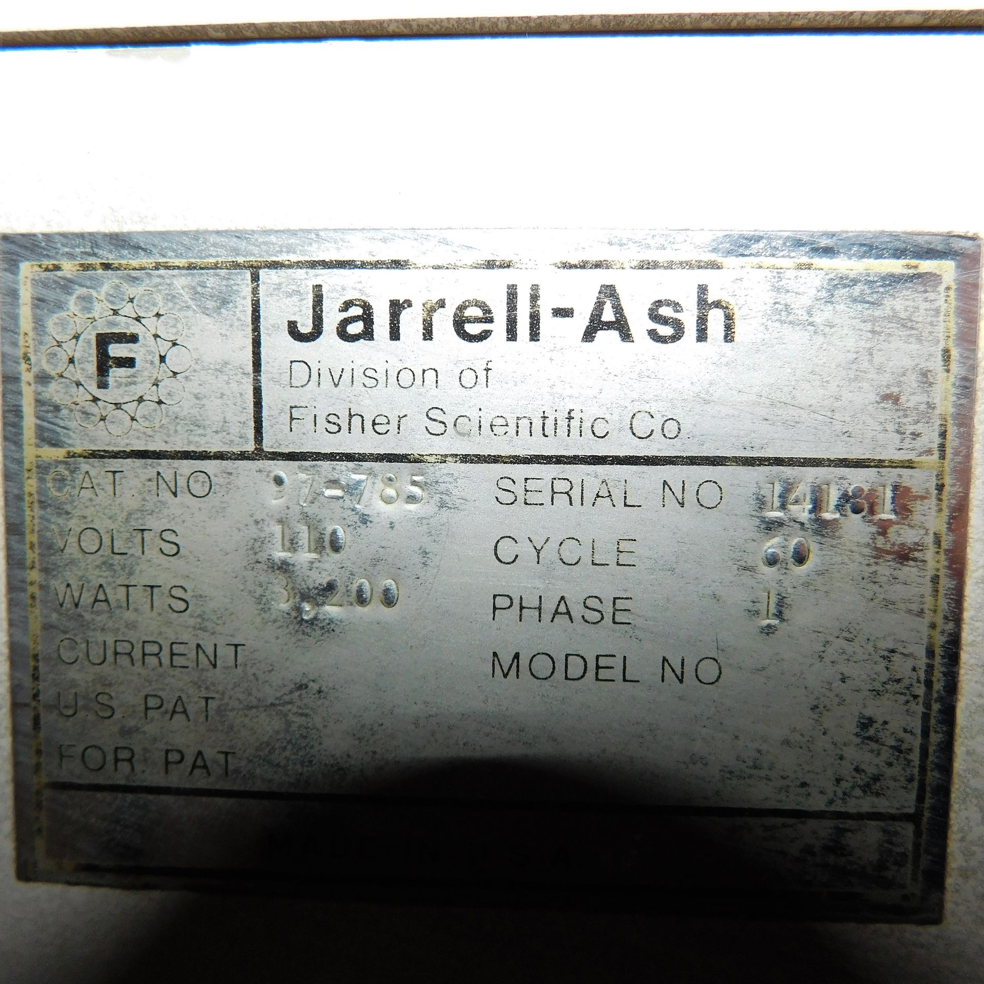 JARRELL ASH SPECTROMETER, ATOM COMP SERIES 800, S/N 14181, W/ COMPUTER, MONITOR, PRINTER, JET AFS- - Image 3 of 3