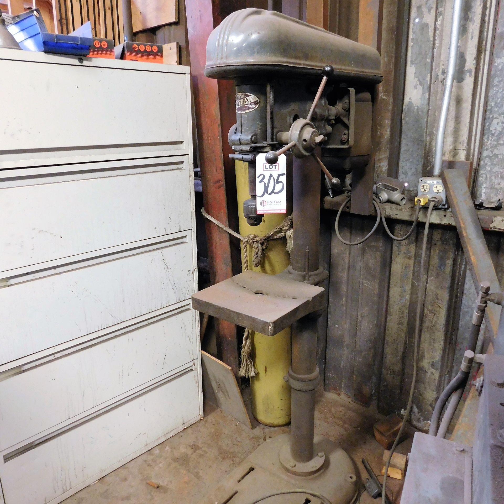 DELTA DRILL PRESS, FLOOR MODEL, S/N 107-7894