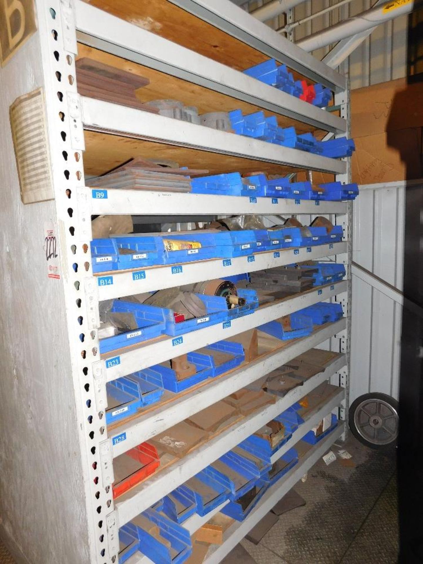 LOT - CONTENTS OF 6' X 2' X 7' SHELF UNIT, MISC HARDWARE